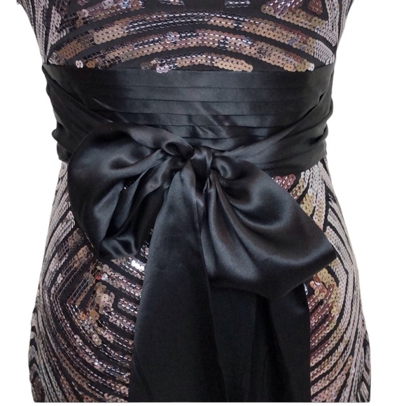 REVOLVE x BCBG Maxazria Silk Sequin Strapless Cocktail Dress Size 2 - Picture 8 of 10